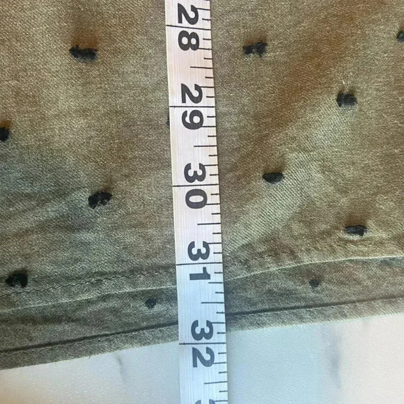 Zara Mini Tunic Dolman Dress Boho Green Pullover Long Sleeve Size M Medium Twee - Picture 9 of 13